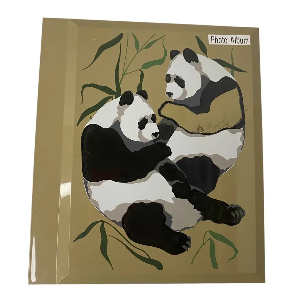 Otagiri Lacquerware Panda Photo Album Gift Of Nature 9x8